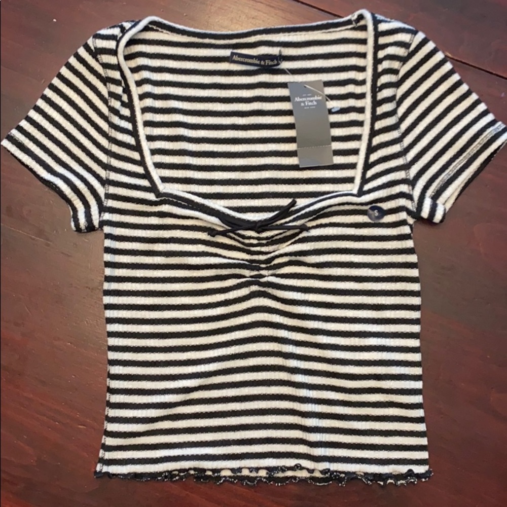 Super soft striped crop top